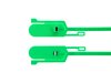 Picture of 15 Inch Blank Tamper Evident Tear Away Green Plastic Seal - 100 Pack