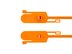 Picture of 15 Inch Blank Tamper Evident Tear Away Orange Plastic Seal - 100 Pack - 0 of 4