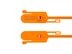 Picture of 15 Inch Tamper Evident Tear Away Orange Plastic Seal - 100 Pack - 0 of 5