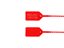 Picture of 8 Inch Light-Duty Red Pull Tight Plastic Seal - 100 Pack