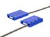 Picture of Security Tie - 12 Inch Blue Pull Tight Stainless Steel Cable Seal with 3.5mm wire - 50 Pack - 1 of 2