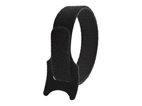 Picture of 12 Inch Black Hook and Loop Cable Tie Roll - 100 Pack