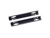 Wall mount rails for mounting fiber media converters