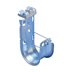 Picture of Hammer-on 5/16 Inch thru 1/2 Inch flange - rotates 360 deg - 1-5/16 Inch dia loop* - Each - 0 of 1