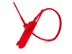 Picture of 15 Inch Blank Tamper Evident Tear Away Red Plastic Seal - 100 Pack - 1 of 4