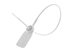Picture of 12 1/2 Inch Blank Standard White Pull Tight Plastic Seal with Steel Locking Piece - 100 Pack - 1 of 4