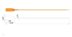 Picture of 12 1/2 Inch Blank Standard White Pull Tight Plastic Seal with Steel Locking Piece - 100 Pack - 2 of 4