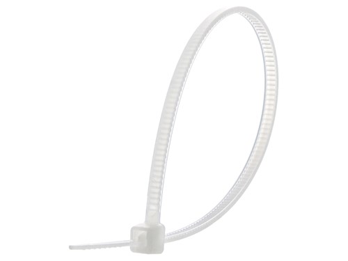 6 Inch Natural Miniature Nylon Cable Tie - 100 Pack