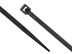 Picture of 8 Inch Black UV Miniature Cable Tie - 100 Pack - 1 of 5