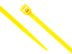 Picture of 8 Inch Yellow Miniature Nylon Cable Tie - 100 Pack - 1 of 5