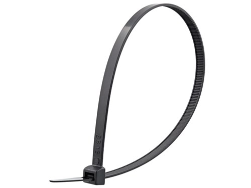 13 1/2 Inch Black UV Heavy Duty Cable Tie - 100 Pack