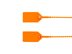 8 Inch Unlabeled Light-Duty Orange Pull Tight Plastic Seal - 0 of 4