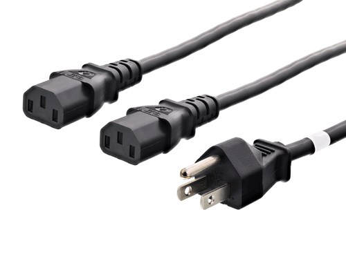 10 FT Splitter Power Cord C13 "Y" - Standard System