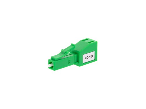 Fiber Optic Attenuator, Fixed - LC/APC 20dB