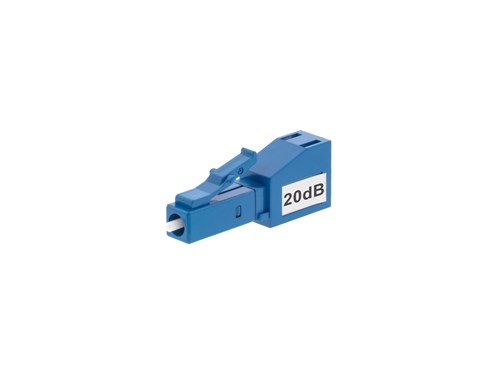 Fiber Optic Attenuator, Fixed - LC/UPC 20dB