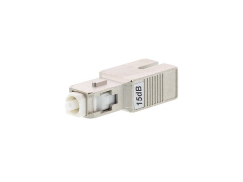 Fiber Optic Attenuator, Fixed - SC/UPC 15dB