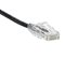 3 Feet Black Booted CAT6 Mini Ethernet Connector - 0 of 3