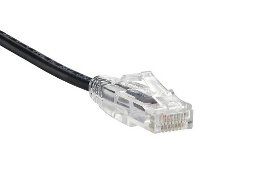 Cat 6 Mini Ethernet Patch Cable - 20 FT, Black, Booted