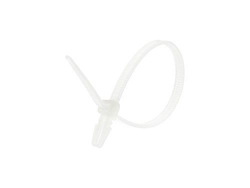 6 Inch Natural Intermediate Push Mount Cable Tie - 100 Pack