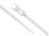 4 Inch Natural Mount Head Cable Tie Head and Tail Ends - 1 of 4