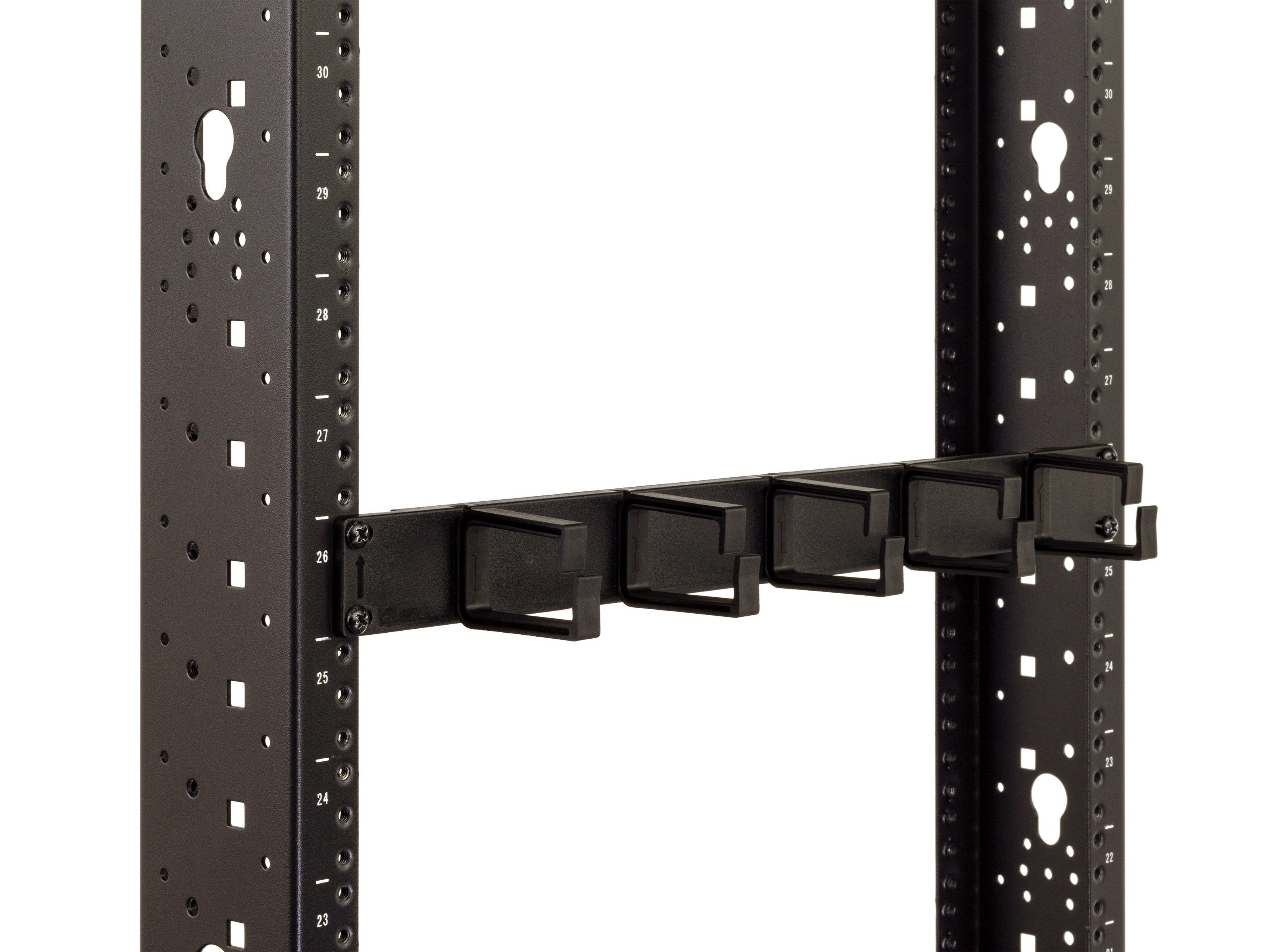 1U Cable Management Panel with Plastic Rings | Computer Cable Store