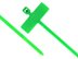Inside Flag 4 Inch Green Miniature ID Cable Tie Head and Tail of Tie - 1 of 4