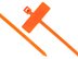 Inside Flag 4 Inch Orange Miniature ID Cable Tie Head and Tail of Tie - 1 of 4