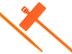Inside Flag 8 Inch Orange Miniature Identification Cable Tie Head and Tail of Tie - 1 of 4