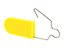 Yellow Blank Plastic Padlock Security Seal with Metal Wire