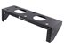 Angled view of 2U vertical wall mount rack bracket - 3 of 9