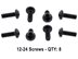 12-24 mounting screws included with 2U vertical wall mount bracket - 7 of 9