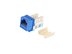 Picture of Cat 6 SpeedTerm Keystone Jack 90 Degree 110 UTP - Blue - 11 of 12