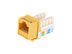 Picture of Cat 6 SpeedTerm Keystone Jack 90 Degree 110 UTP - Yellow - 0 of 12