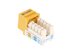 Picture of Cat 6 SpeedTerm Keystone Jack 90 Degree 110 UTP - Yellow - 2 of 12
