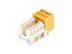 Picture of Cat 6 SpeedTerm Keystone Jack 90 Degree 110 UTP - Yellow - 4 of 12