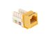 Picture of Cat 6 SpeedTerm Keystone Jack 90 Degree 110 UTP - Yellow - 6 of 12