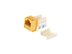 Picture of Cat 6 SpeedTerm Keystone Jack 90 Degree 110 UTP - Yellow - 11 of 12