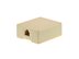 Picture of 4 Conductor RJ11 Ivory Surface Mount Box with Screw Terminals - 0 of 6