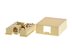Picture of 4 Conductor RJ11 Ivory Surface Mount Box with Screw Terminals - 2 of 6