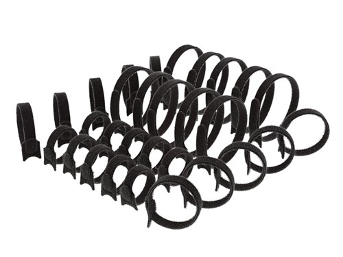Hook & Loop Multi-Pack - 6 Inch, 8 Inch, 12 Inch - 30 Pack Tie Wraps