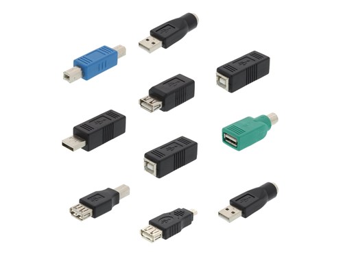 USB 2.0 Adapter Kit - 10 USB 2.0 Adapters and Couplers