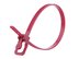 Picture of 8 Inch 50 Lbs Plenum Cranberry Releasable/Reusable Cable Tie - 100 Pack - 0 of 4