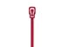 Picture of 12 Inch 50 Lbs Plenum Cranberry Releasable/Reusable Cable Tie - 100 Pack - 1 of 4