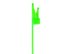 Picture of 12 Inch 50 Lbs Fluorescent Green Releasable/Reusable Cable Tie - 100 Pack - 2 of 7
