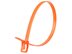 Picture of 14 Inch 120 Lbs Fluorescent Orange Releasable/Reusable Cable Tie - 100 Pack - 0 of 4