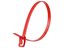 Picture of 14 Inch 120 Lbs Red Releasable/Reusable Cable Tie - 20 Pack