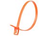 Picture of 24 Inch 120 Lbs Fluorescent Orange Releasable/Reusable Cable Tie - 20 Pack