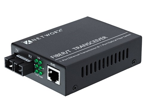 Gigabit Fiber Media Converter - 1000Base-LX, SC Multimode, 550m, 1310nm