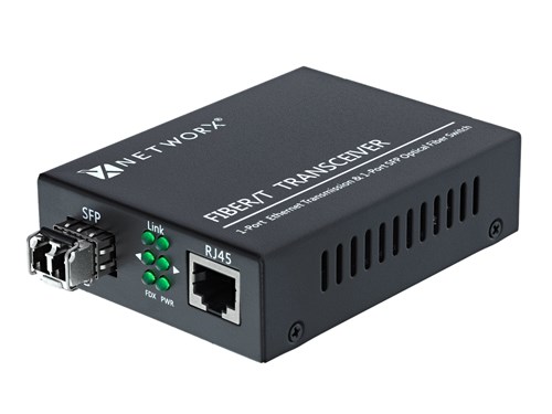 Gigabit Fiber Media Converter - 1000Base-SX, LC Multimode, 550m, 850nm