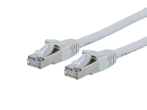 CAT8 Ethernet Patch Cable - 1 FT, Gray, Booted